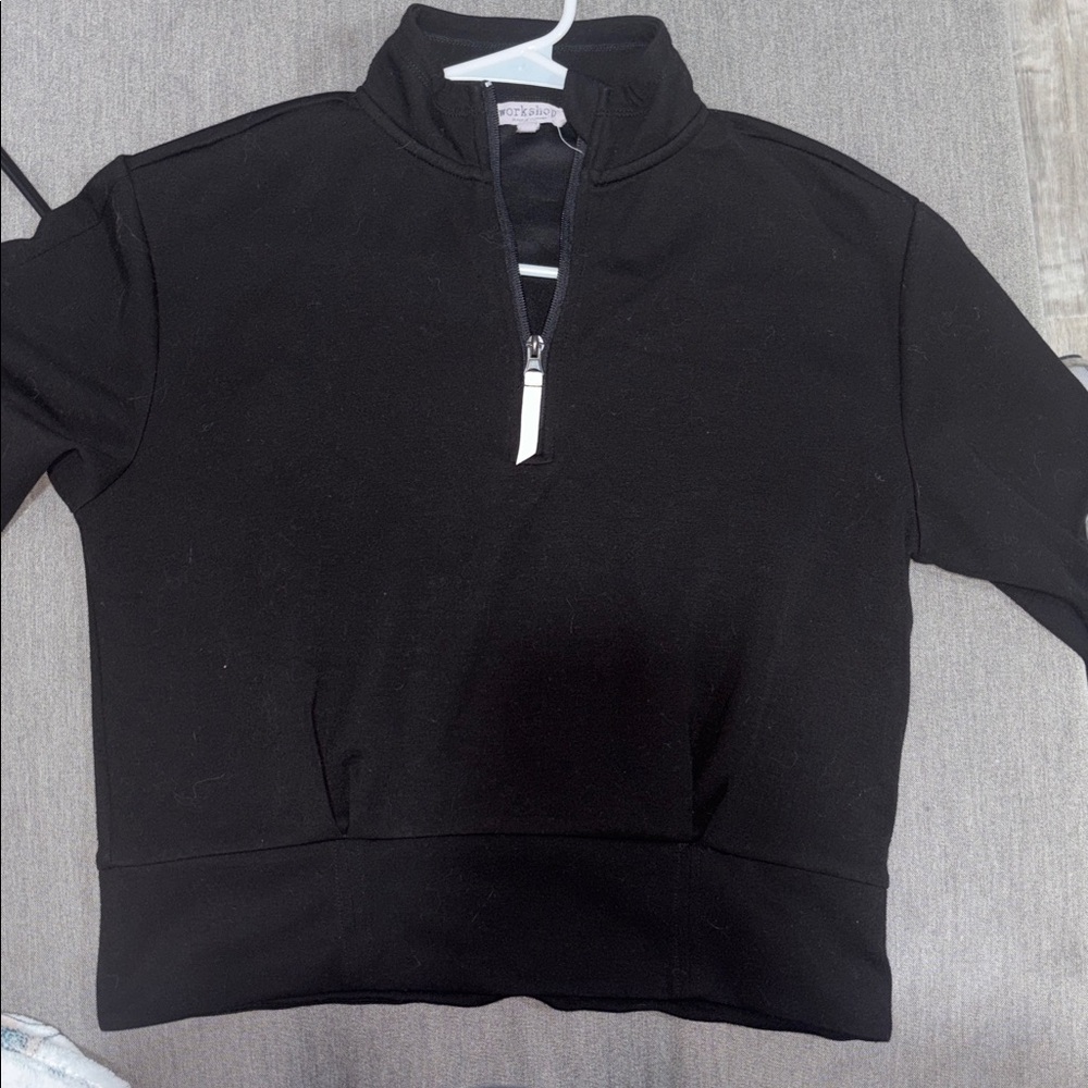 Workshop Republic Clothing Black Zip-Up Jacket